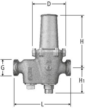 Réducteur de pression sans raccord à écrou mobile
