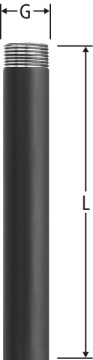 Tubulure d'écoulement longue