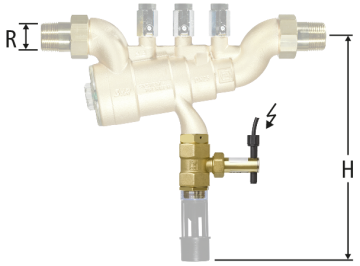 Contacteur de protection du débit d'écoulement