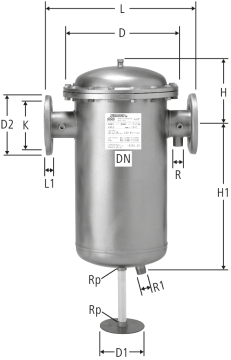 Filtre fin rinçage à contre-courant FF 27 N