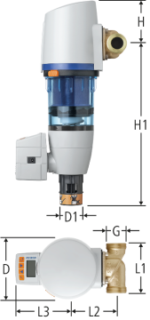 Filtre fin avec commande automatique de rinçage à contre-courant