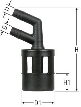Raccord eau de rinçage