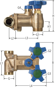 Set di allacciamento per addolcitore d'acqua