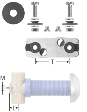 Befestigungs-Set hinten