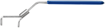 Poignée bleue