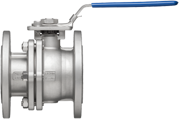 Robinet à bille en 2 parties avec bride