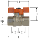 Robinet à bille pour des températures élevées
