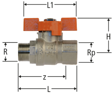 Robinet à bille pour des températures élevées