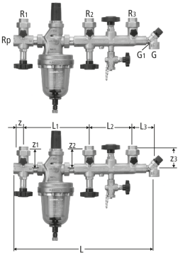 Batteria di distribuzione standard con Redfil