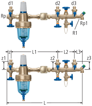 Standard-Verteilbatterie mit Redfil