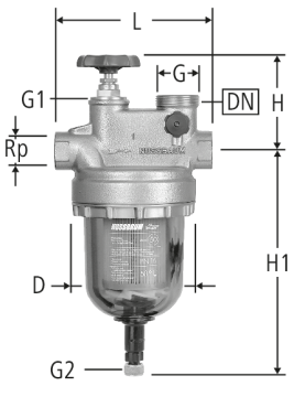 Filtre fin et robinet de distribution Interfil