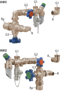 Garniture d'arrêt et de sûreté HWV/HWU
