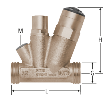 Zirkulationsventil geregelt