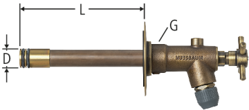 Garniture avec corps d'écoulement