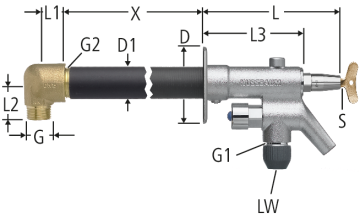 Robinet de jardin hors gel