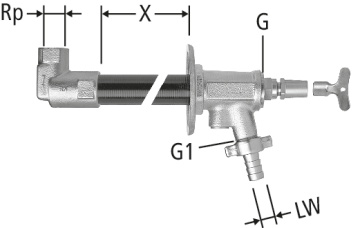 Rubinetto da giardino antigelo