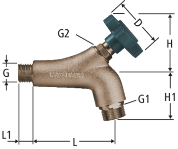 Rubinetto da giardino