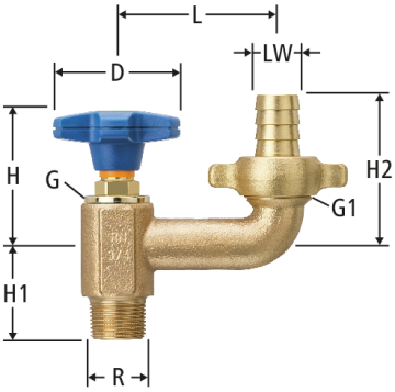 Rubinetto da giardino