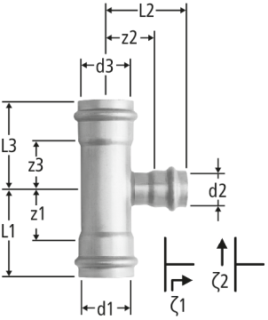 Optipress-Therm-T-Stück