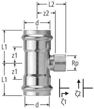 Optipress-Therm-T-Stück