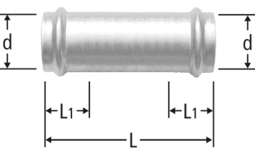 Optipress-Therm-Schiebemuffe