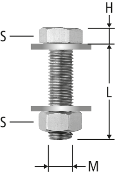 Boulon à tête hexagonale
