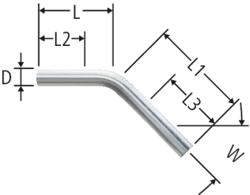 Optipress-Therm-Tuyau cintré 45°