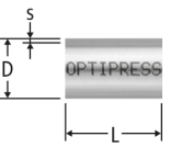 Optipress-Therm-Pezzo di tubo