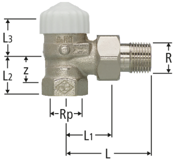 Valvola termostatica V-exact