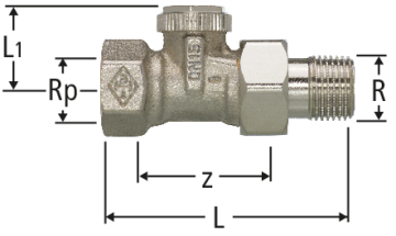 Rücklaufverschraubung Durchgang