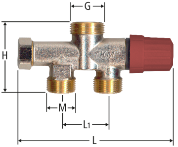 Valvola bitubo TKM M68 RA 2000
