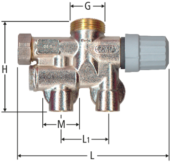TKM-Einrohrventil M68 RA 86 F