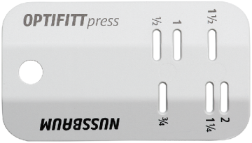 Optifitt-Press-Markierlehre