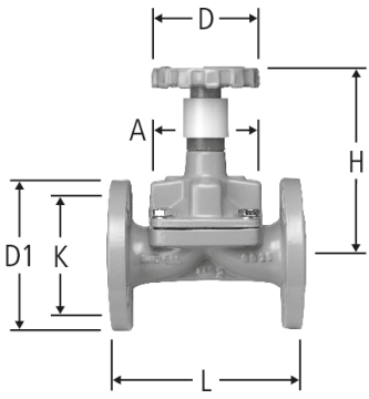 Robinet à membrane