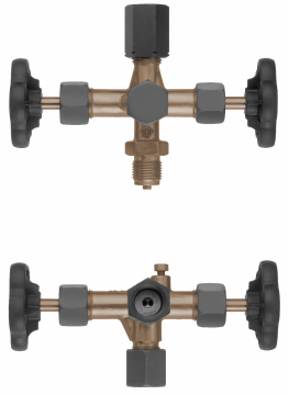 Robinet double de manomètre