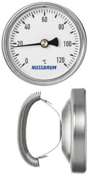 Thermomètre-applique pour tuyauterie