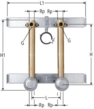 Unterputz-Ventil-Garnitur