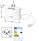 Chauffe-eau instantané pour lavabo MCX 3