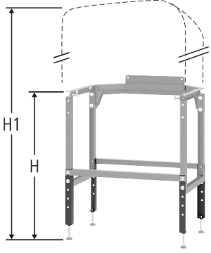 Höhenadapter-Set zu Unterbau