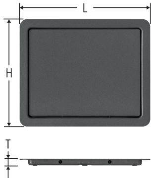 Abdeckplatte neutral für Fliesen oder Beplankung