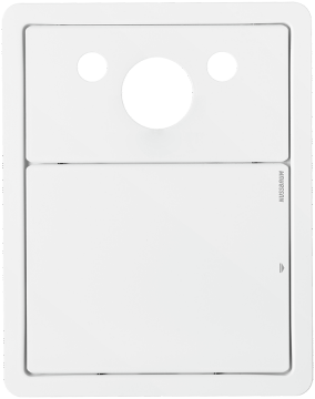 Piastra di copertura con foro di scarico rotondo