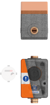 Scatola rubinetteria sotto muro