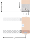 Montageschiene zu Unterputz-Armaturenbox