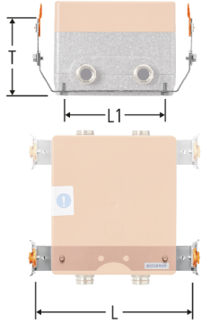 Gabarit de montage pour boîtier robinetterie à montage caché et boîtier distributeur Optiflex