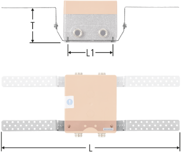 Montageschiene zu Unterputz-Armaturenbox und Optiflex-Verteilerbox