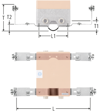 Set de montage pour boîtier lavabo à montage caché