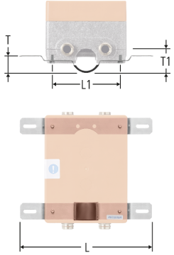 Set di montaggio per scatola lavabo sotto muro