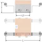 Montageschiene zu Unterputz-Armaturenbox und Optiflex-Verteilerbox