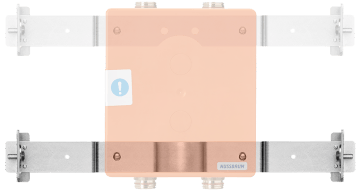 Gabarit de montage pour boîtier robinetterie à montage caché et boîtier distributeur Optiflex