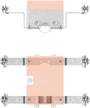Set di montaggio per scatola lavabo sotto muro